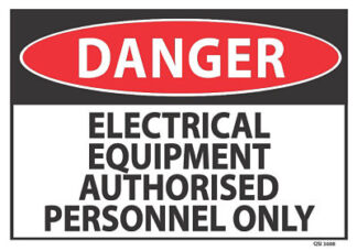 danger electrical equipment authorised personnel