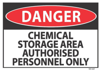 Danger Chemical Storage Area