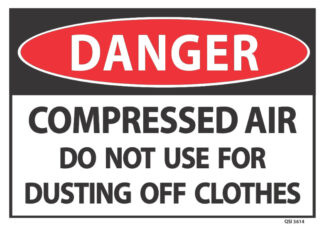 danger compressed air