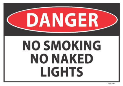 Danger No Smoking No Naked Lights