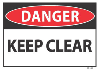 danger keep clear