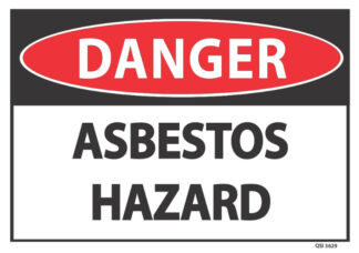 danger asbestos hazard