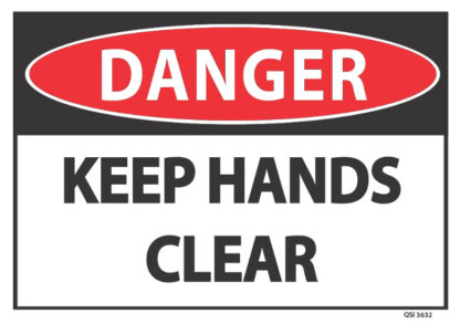 danger keep hands clear