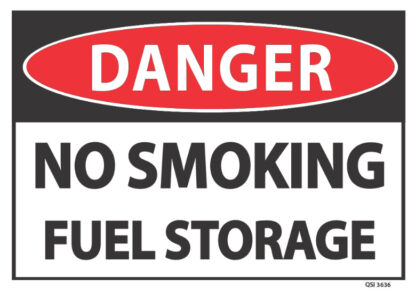 danger no smoking fuel storage