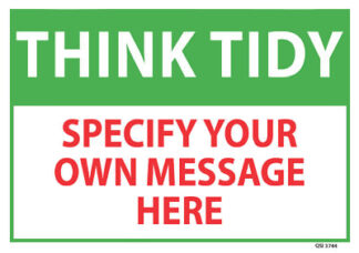 Custom Think Tidy Specify Your Own Message