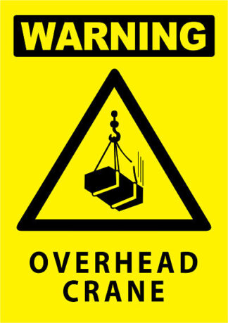 warning overhead crane