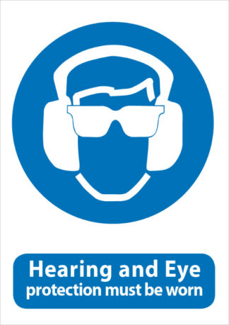hearing and eye protection must be worn