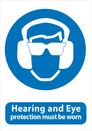 hearing and eye protection must be worn
