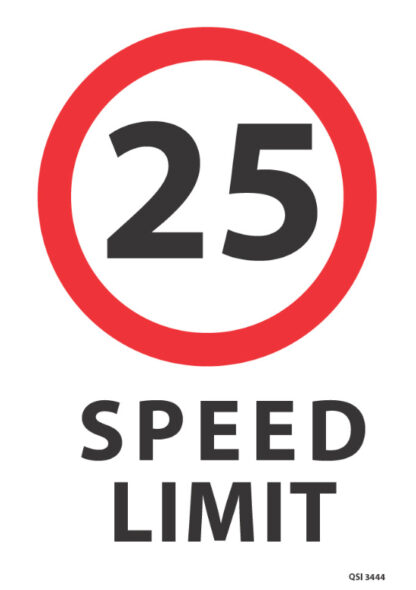 25KMPH Speed Limit Sign