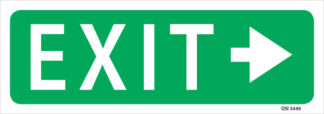 Exit Sign Arrow Right