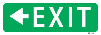 exit sign arrow Left