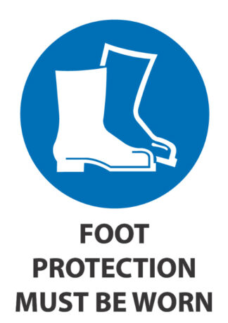 foot protection must be worn