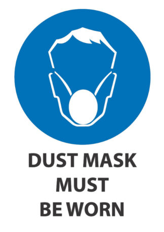 dust mask must be worn
