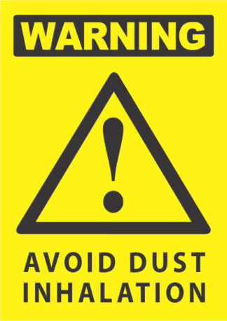 warning avoid dust inhalation