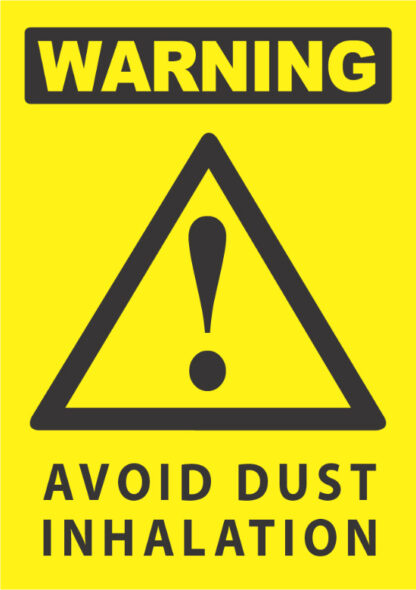 warning avoid dust inhalation
