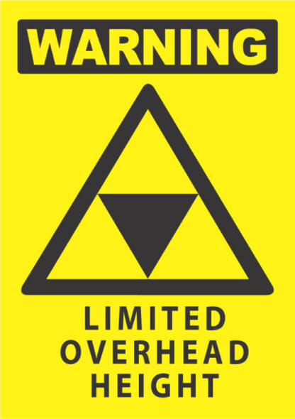 warning limited overhead height