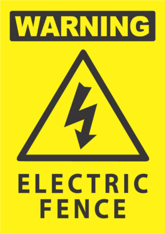 warning electric fence