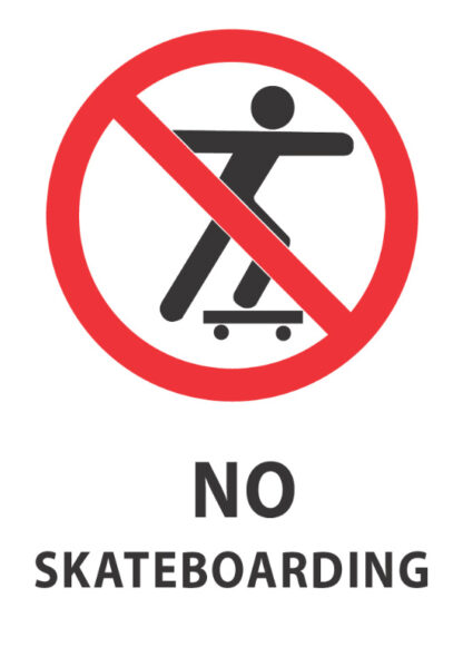 No Skateboarding