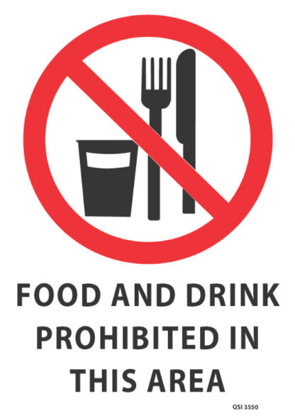 Food And Drink Prohibited In This Area