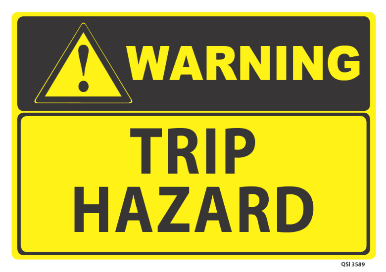 trip hazard on private property