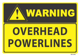 warning overhead powerlines