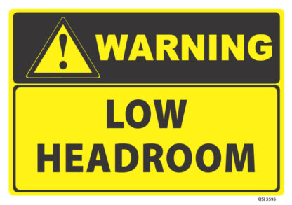 warning low headroom