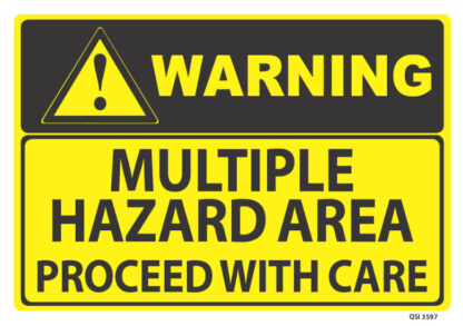 warning multiple hazard area