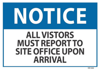 notice visitors must report