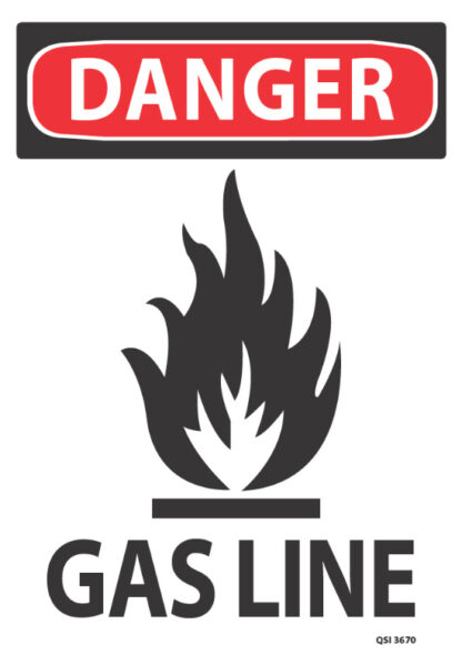 Danger Gas Line