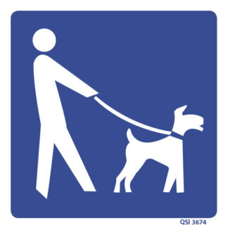 Dogs Allowed Sign 240mm x 240mm