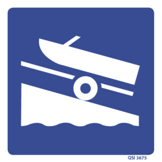 Boat Ramp Sign 240mm x 240mm