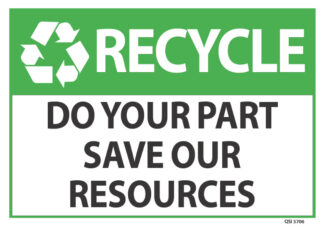 Recycle Do Your Part Save Our Resources