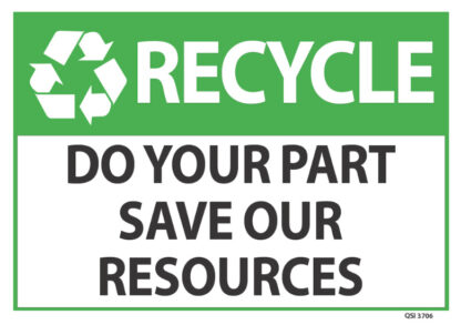Recycle Do Your Part Save Our Resources