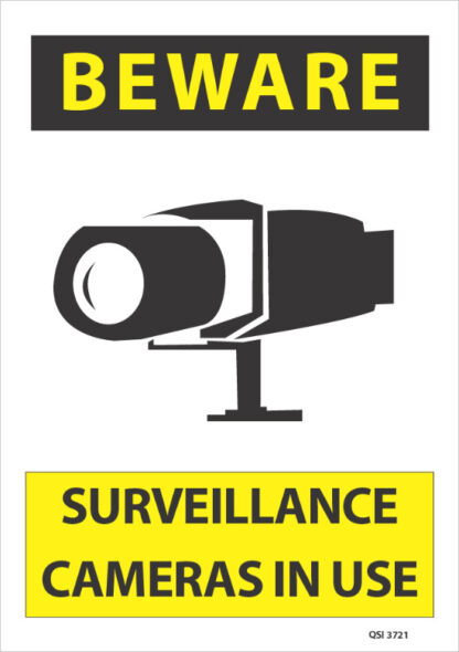 Beware Surveillance Cameras in use