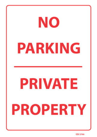 No Parking Private Property