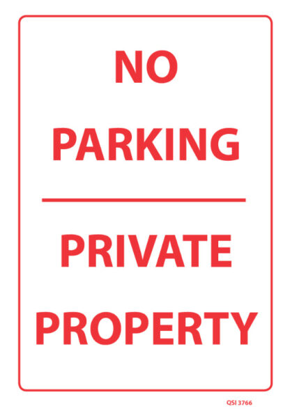 No Parking Private Property