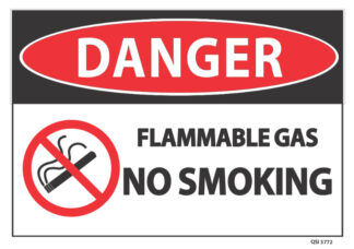 Flammable Gas No Smoking