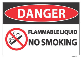Flammable liquid No Smoking