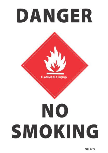 Danger No Smoking Flammable Liquid