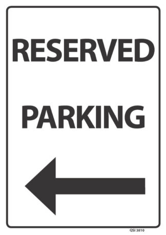 Reserved Parking Black