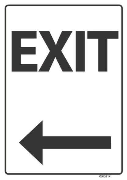 Exit Arrow Left Black