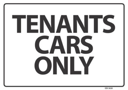 Tenants Cars Only