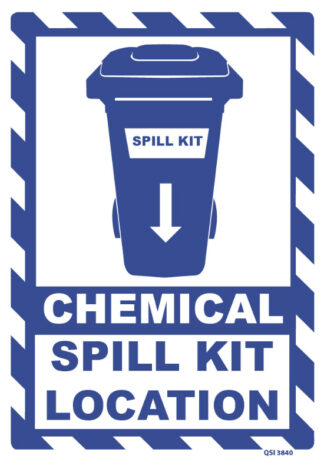 Chemical Spill Kit Location Sign