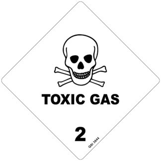 Toxic Gas 2 Sign 250mm x 250mm