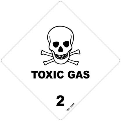 Toxic Gas 2 Sign 250mm x 250mm