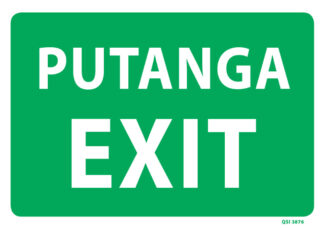 Large Putanga Exit Sign