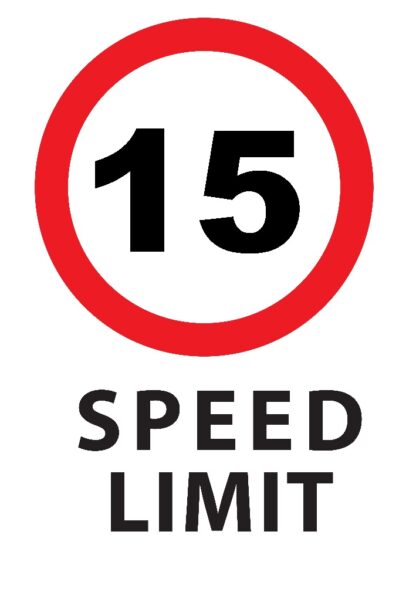 15KMPH Speed Limit Sign