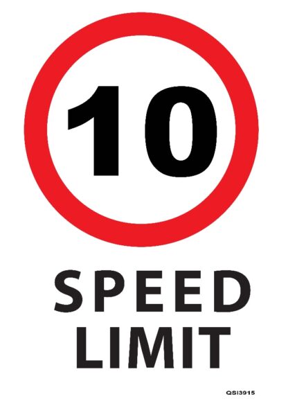 10KMPH Speed Limit Sign