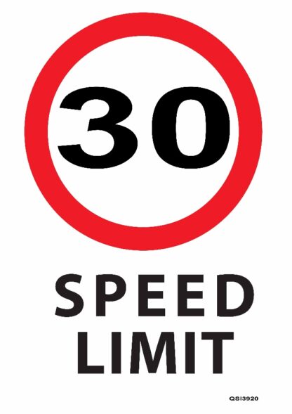 30KMPH Speed Limit Sign