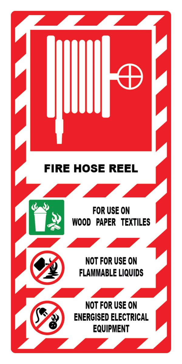Fire Hose Reel Sign Industrial Signs